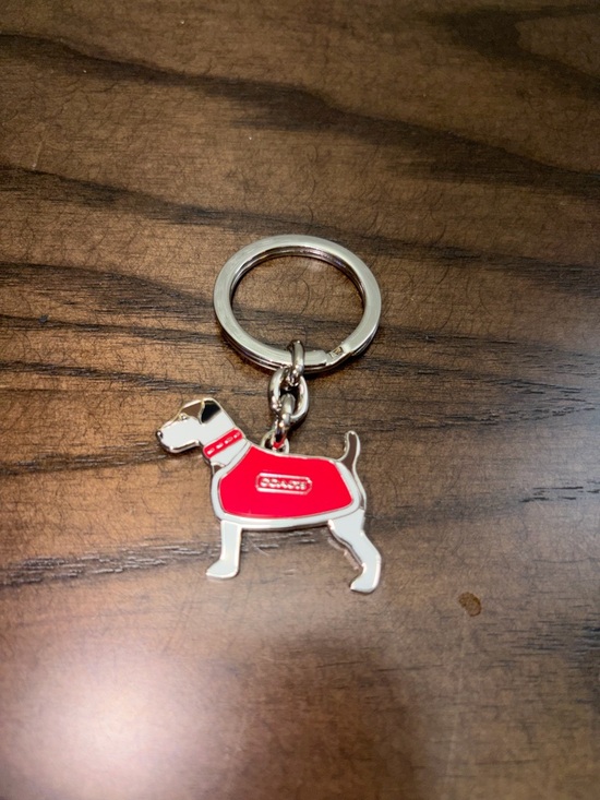 Coach Handbags - Coach Enamel Jack Russell Terrier Dog Keychain